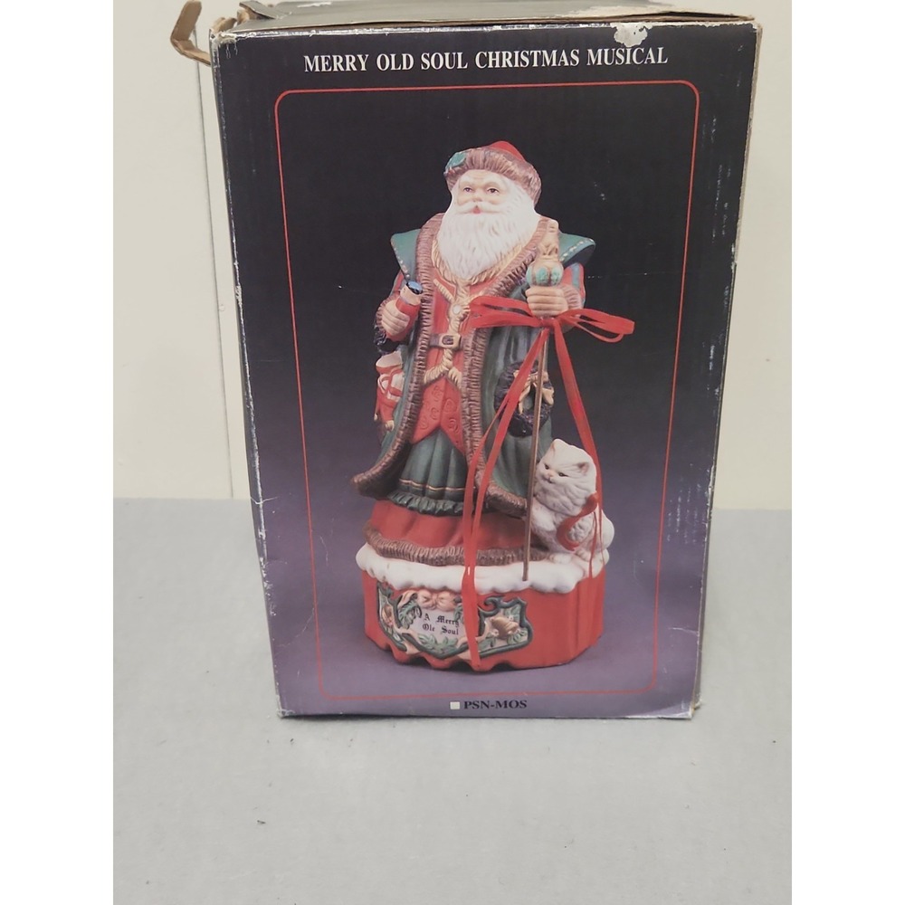 Victorian Porcelain Santa Music Box 1994 Works - Picture 14 of 16